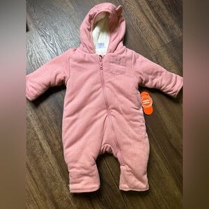 Fleece Pram Suit 0-3M